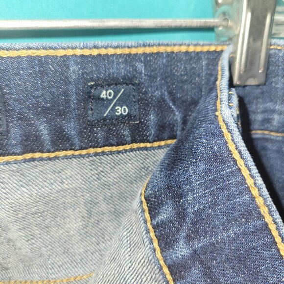 Lucky Brand Mens 181 Relaxed Straight Jeans Size 40X30 Dark Wash Denim - Picture 6 of 10